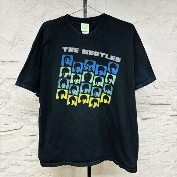 Vintage The Beatles 2007 Apple Official Band T Shirt John Paul George Ringo XL - Picture 1 of 6